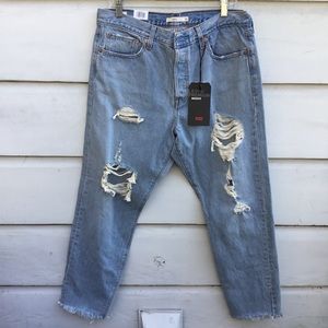 New Levi’s Premium Wedgie High Rise tapered jeans